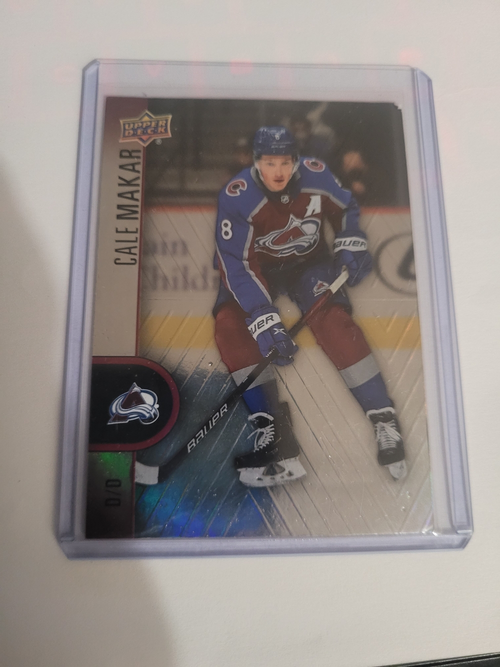 Cale Makar Tim Hortons Collector's Series Hockey Card - Burgundy & Blue